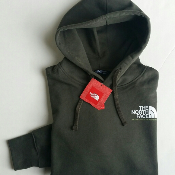 north face hoodie small logo